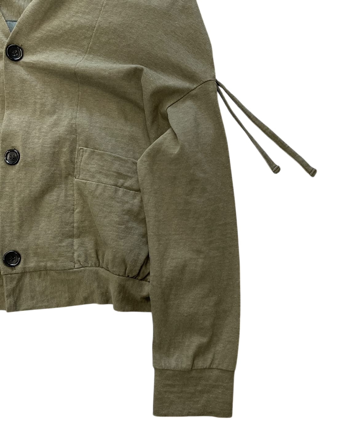 와이즈 백 포인티드 숄 코튼 가디건 상품이미지7