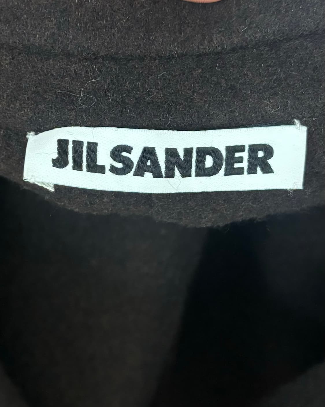 질 샌더 딥 브라운 캐시미어 크롭 자켓 상품이미지7