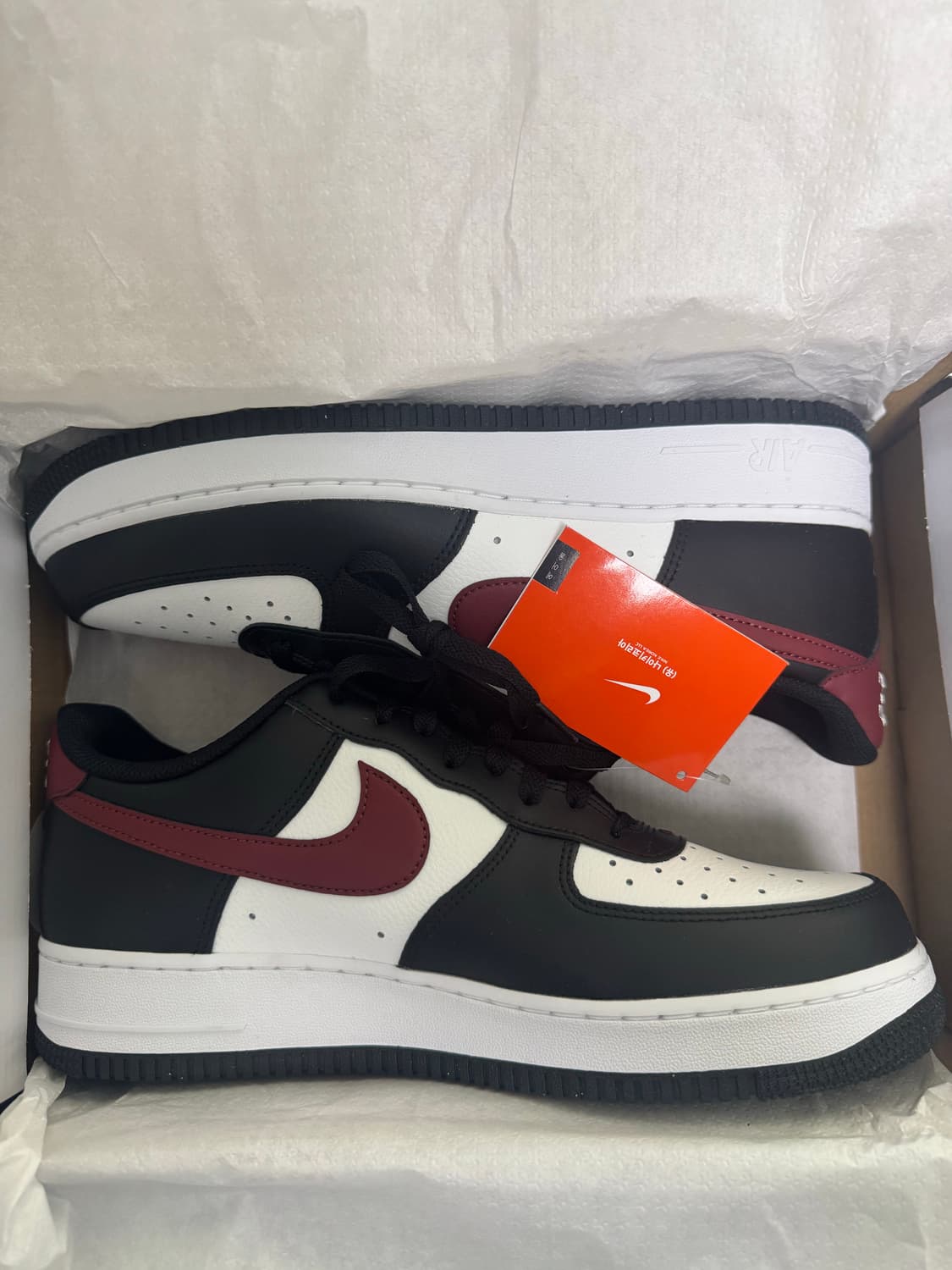 나이키 에어포스 1 '07 블랙 다크 팀 레드 290 새상품 상품이미지1