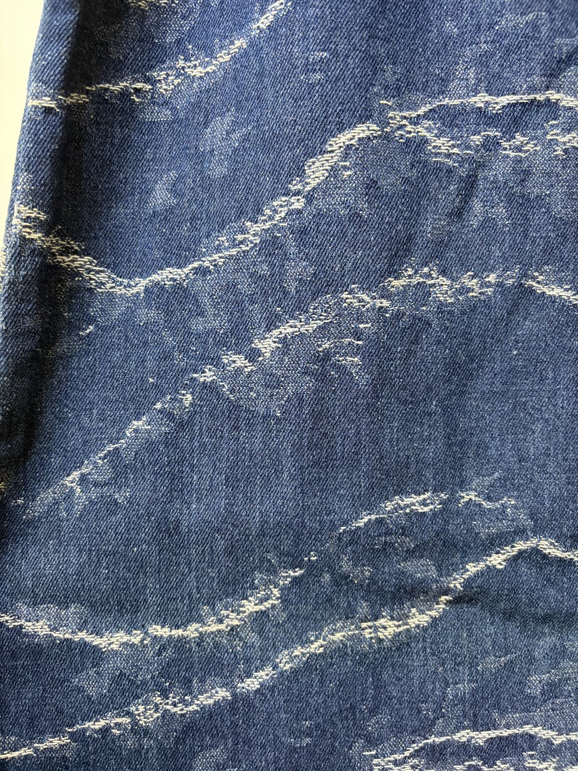 물결 데님 롱스커트 상품이미지3