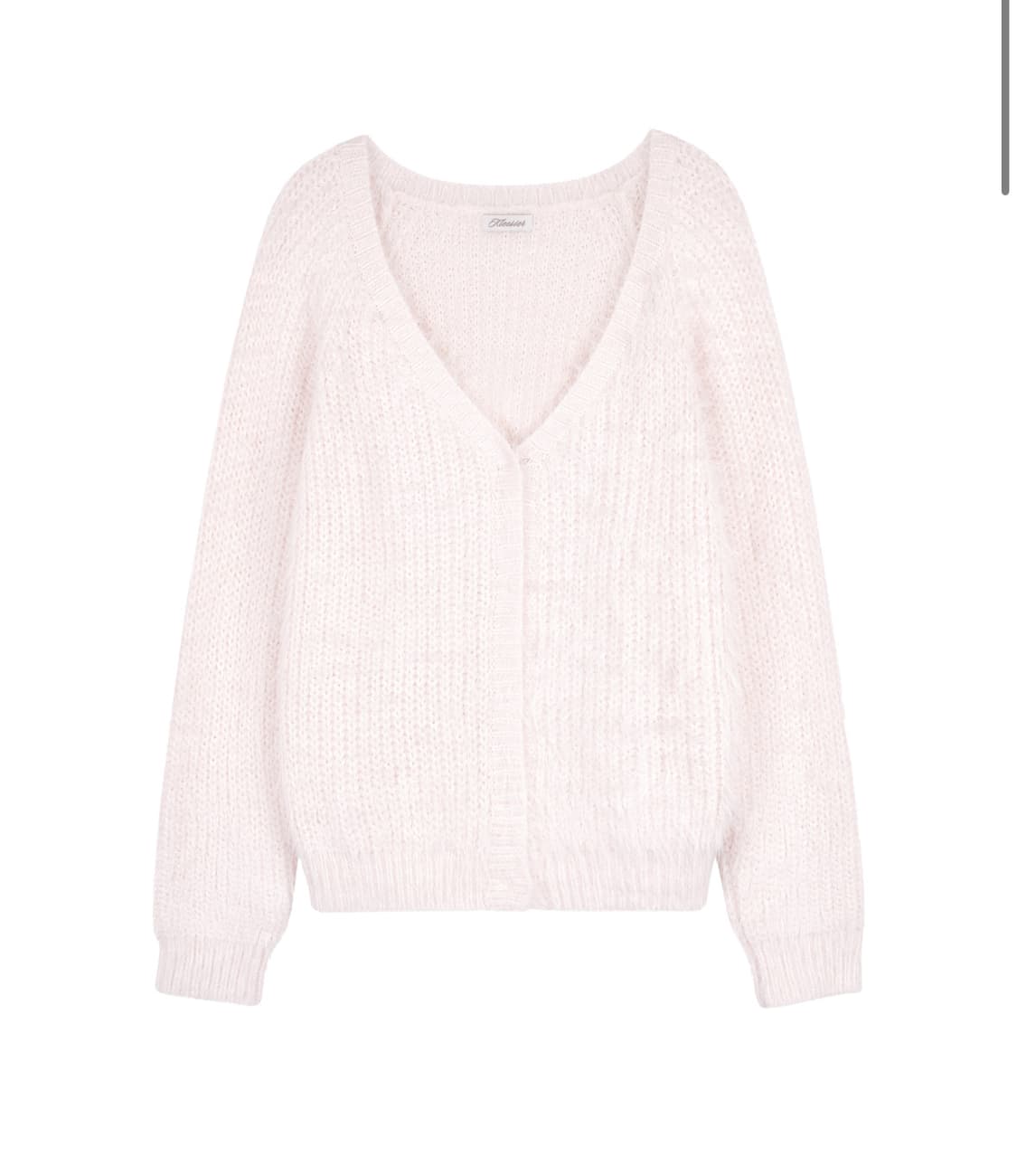 [새상품,택포] 클리시어 슈가플럼 헤어리 가디건 핑크 상품이미지1