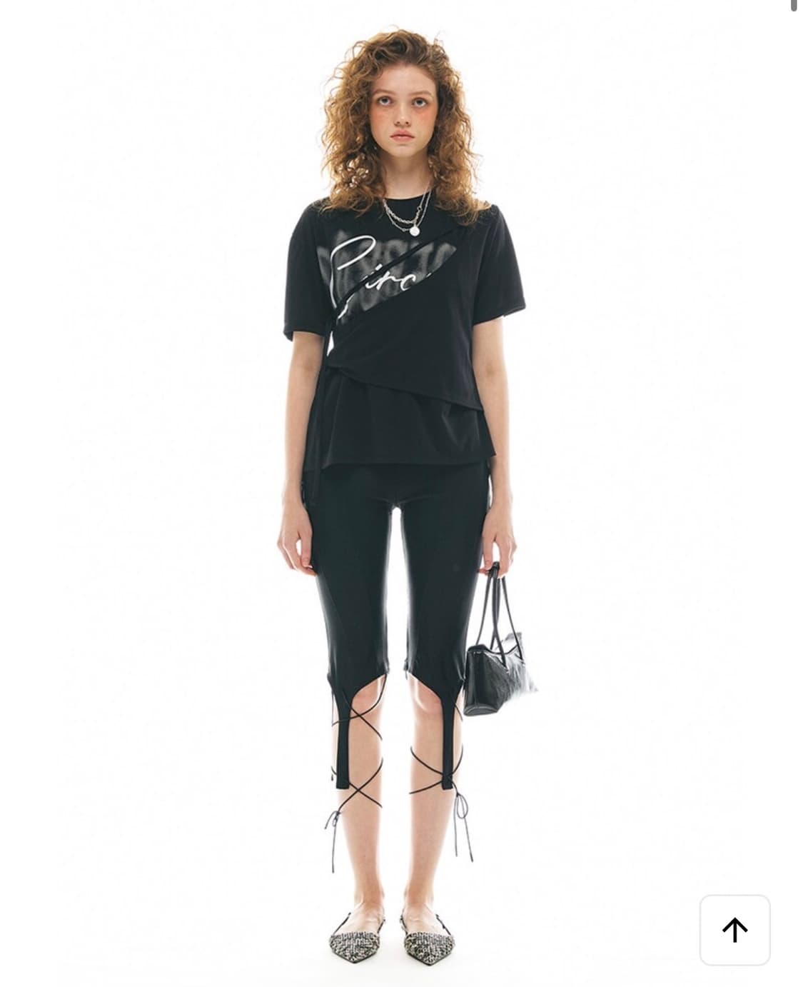 (새상품) 데비어퍼 AMBER TIE UP T-SHIRT 상품이미지2