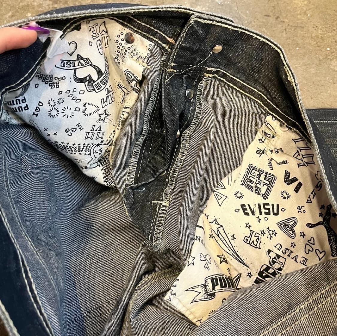 에비수 x 퓨마 흑청 상품이미지4