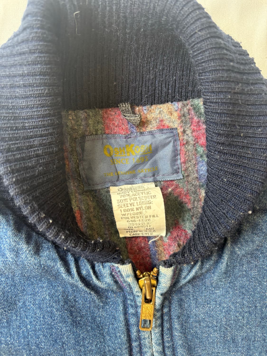 80s OshKosh 데님 봄버자켓 상품이미지5