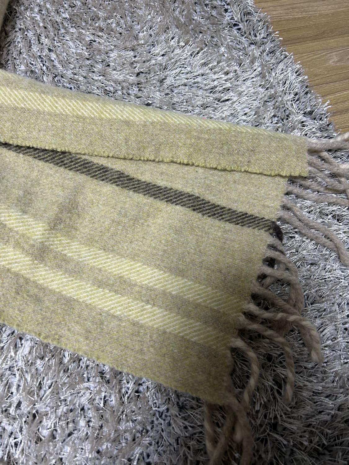 이태리제 꼼사 울 체크 목도리 상품이미지5