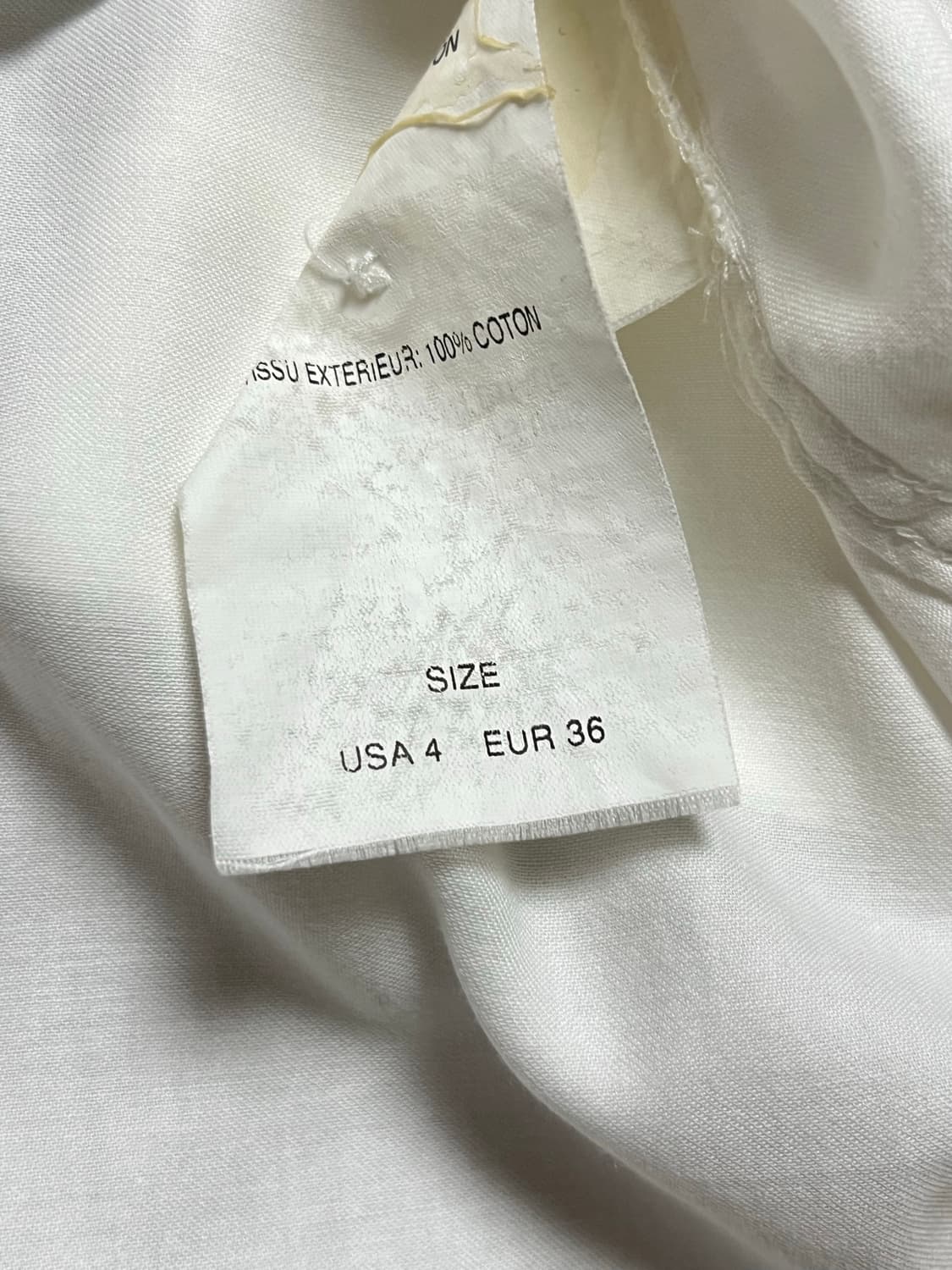 더 로우 화이트 코튼 셔츠 USA 4 EUR 36 매장판 상품이미지4