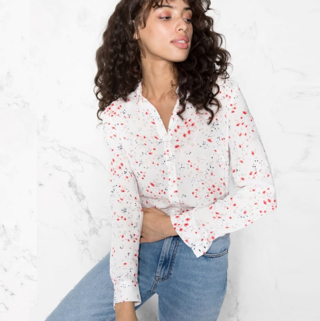 앤아더스토리즈(& Other Stories) 패턴 블라우스 44 상품이미지1