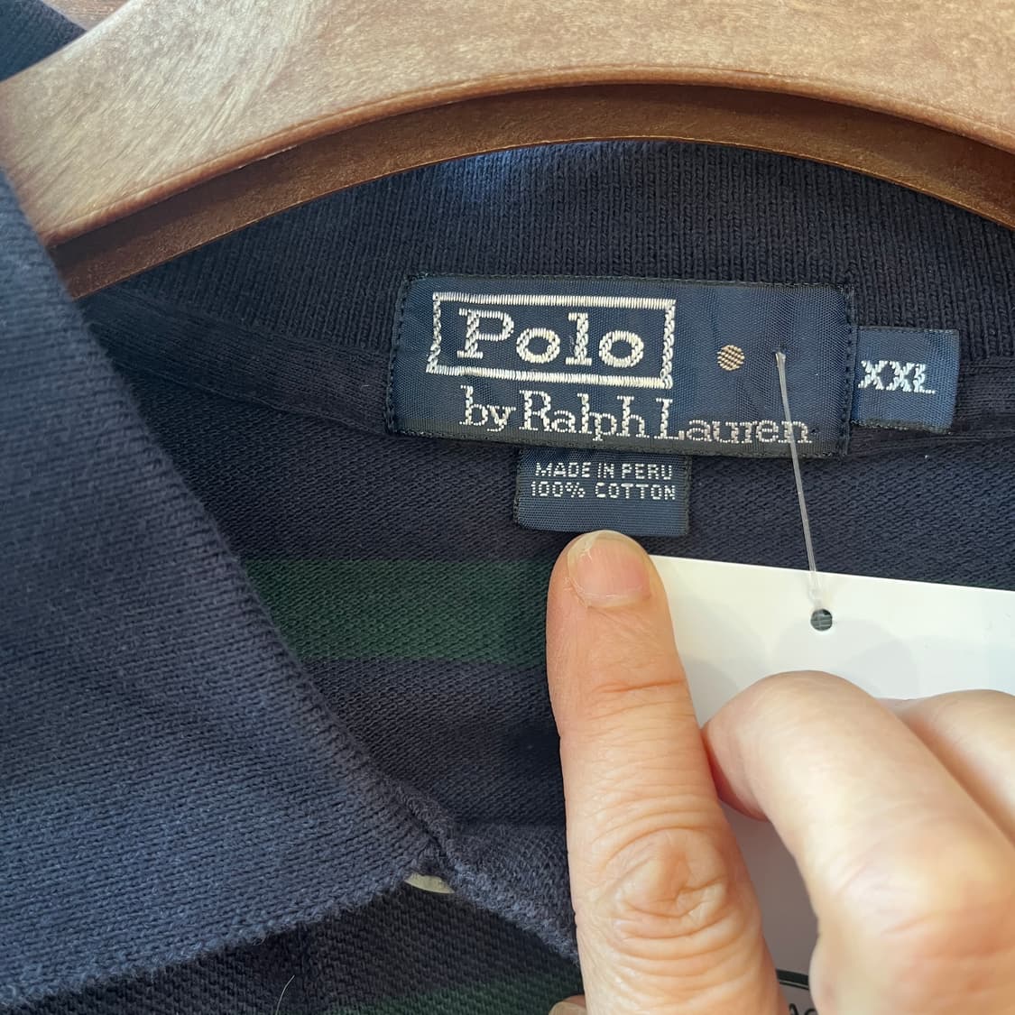 Polo 네이버 카키 스트라이프 pk티 상품이미지4