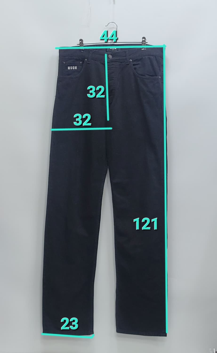MSGM 로고 프린트 릴렉스핏 블랙진 청바지 / 남 50 (33정도)

 상품이미지10