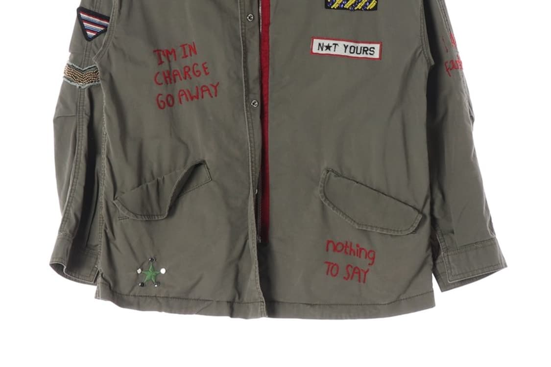 Bershka 프리미엄 패치워크 야상 자켓 XS 상품이미지4