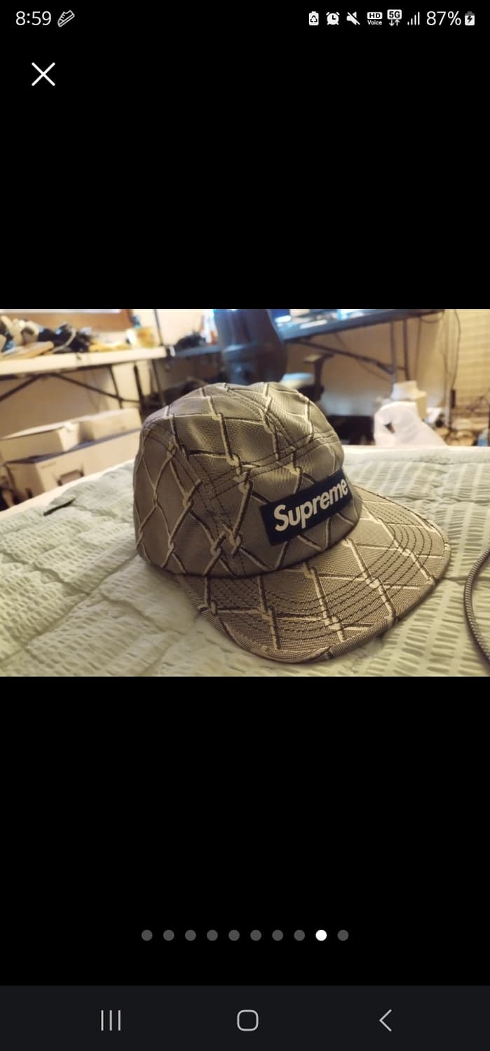 슈프림 캠프캡 체인 새상품 패턴 모자 supreme 상품이미지9