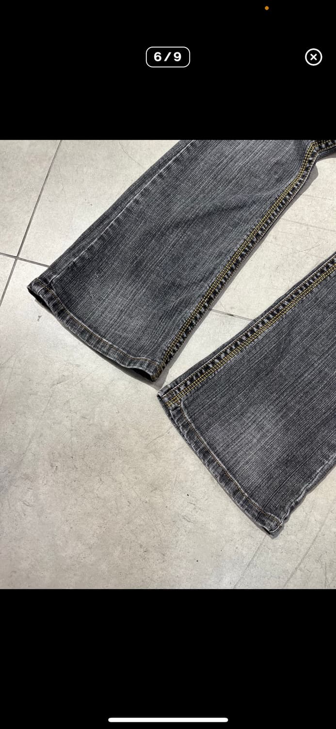 일본 빈티지 흑청 부츠컷 데님 상품이미지6