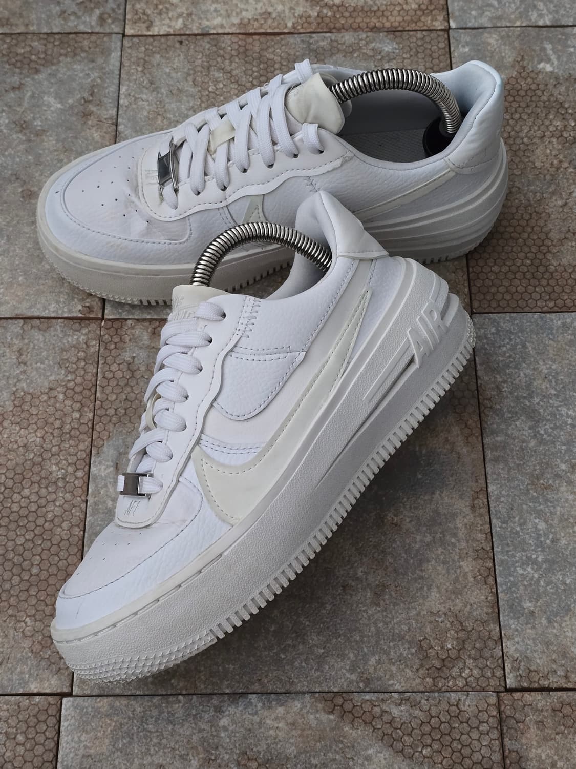 (225)나이키 에어포스 1 플랫폼 화이트 상품이미지4