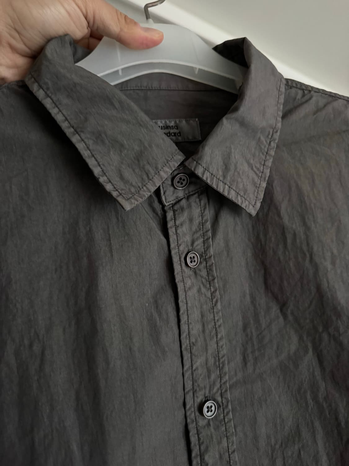 [MUSINSA STANDARD]무신사스탠다드 캐주얼 셔츠_차콜(xxl) 상품이미지5