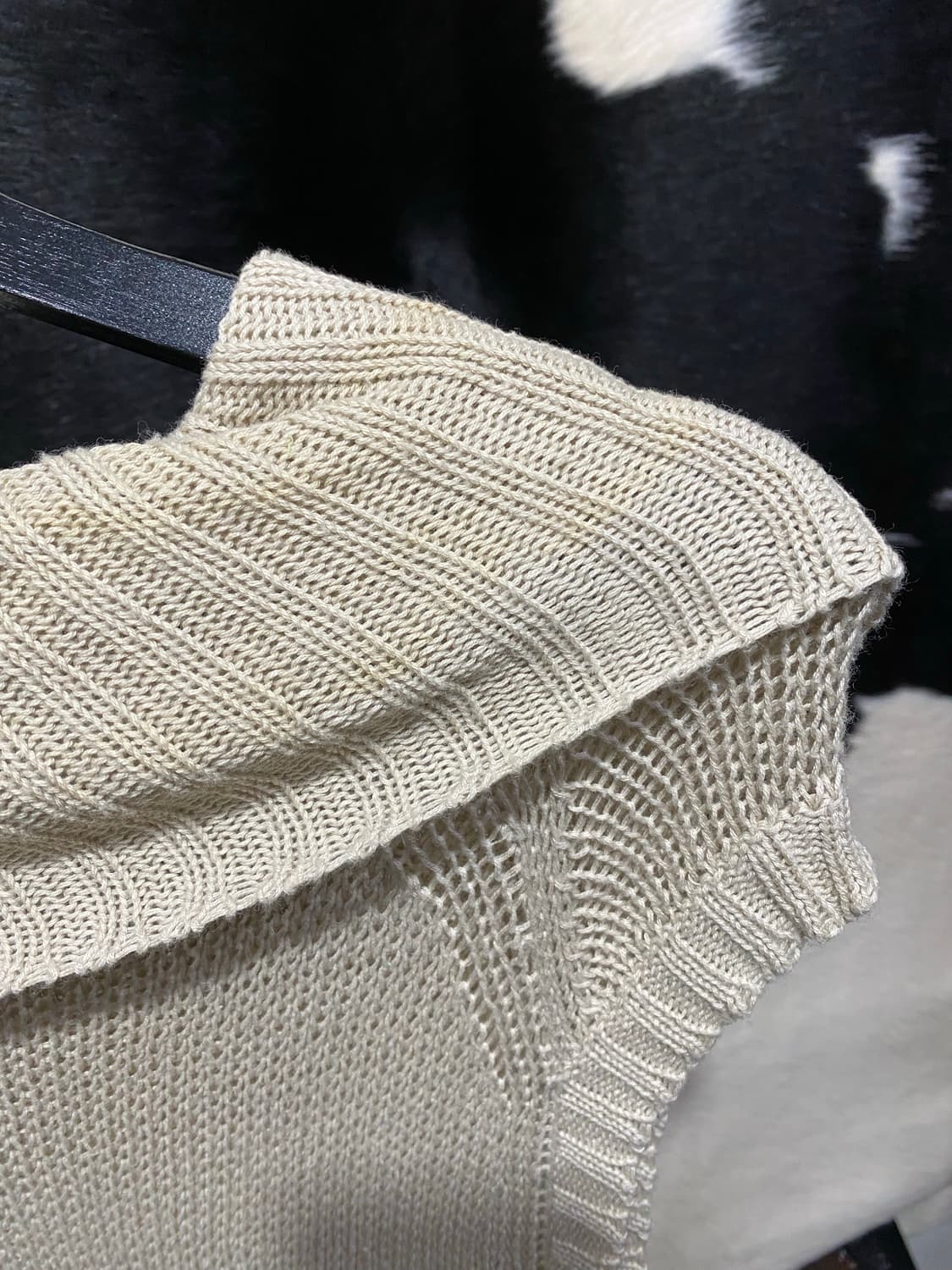 Japanese vtg 그런지 넥드레이프 니트 상품이미지8