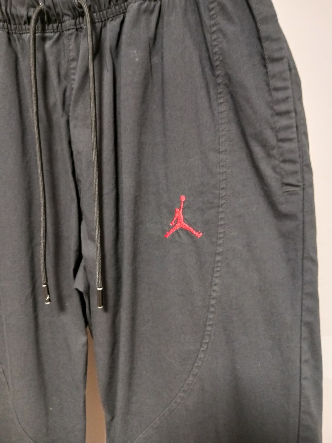 에어조던. 레드로고 자수 밴딩 코튼팬츠 상품이미지2