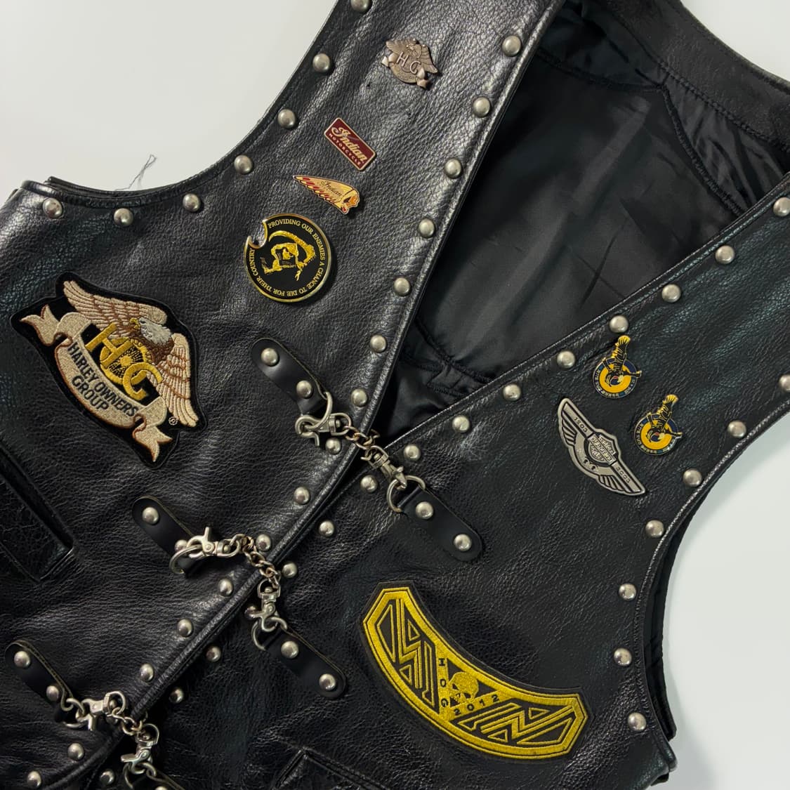 Harley-Davidson  할리 데이비슨 커스텀 레더 베스트 상품이미지5