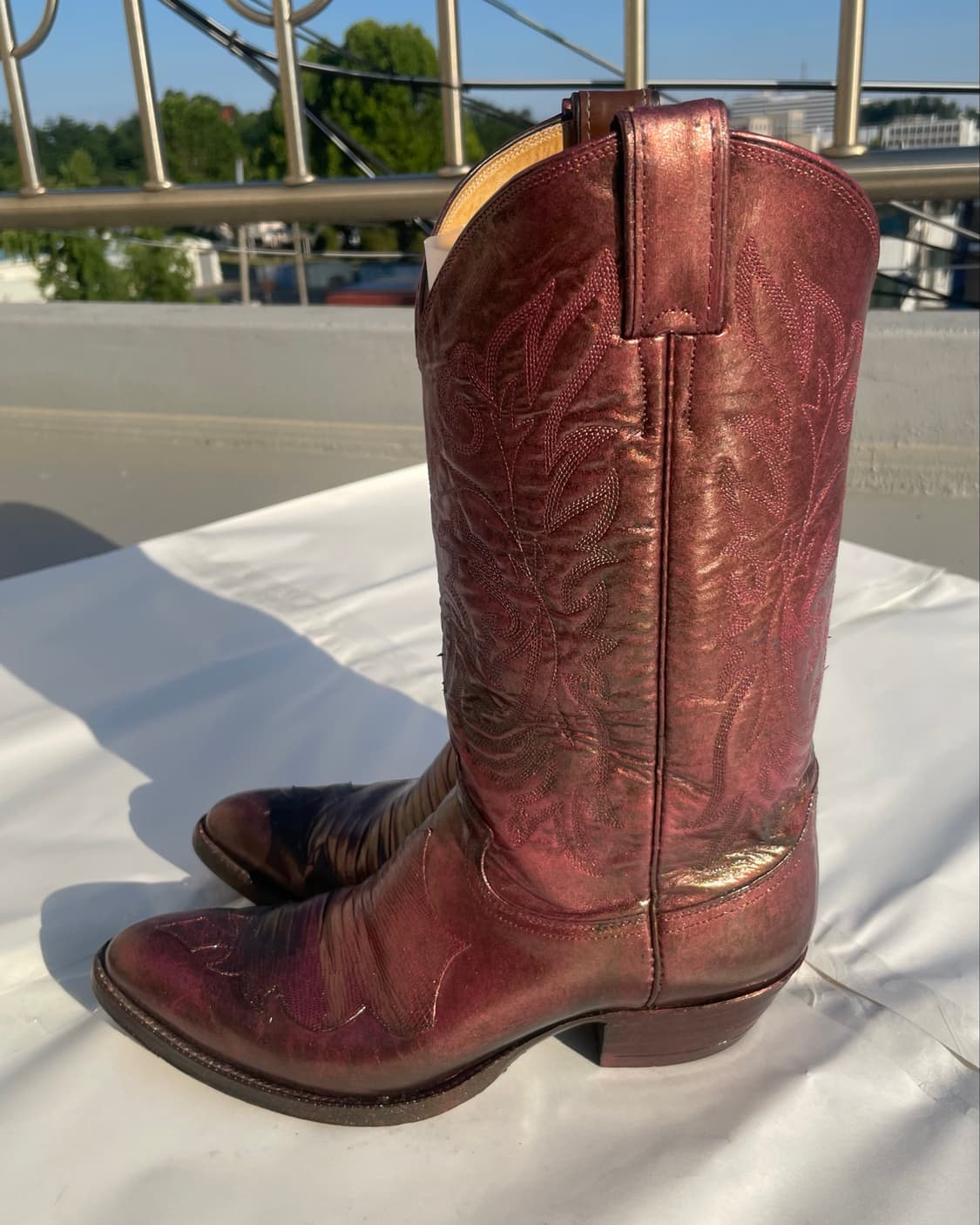 저스틴부츠 Lizard Vamp Cowboy Boots 10D 상품이미지2
