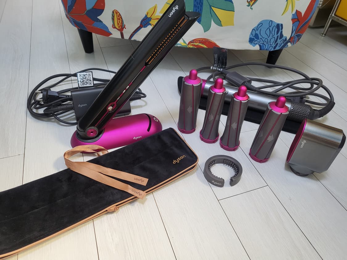 (국내정품)코랄 스트레이트너 푸시아/다이슨 에어랩 스타일러 풀세트 구성 상품이미지1