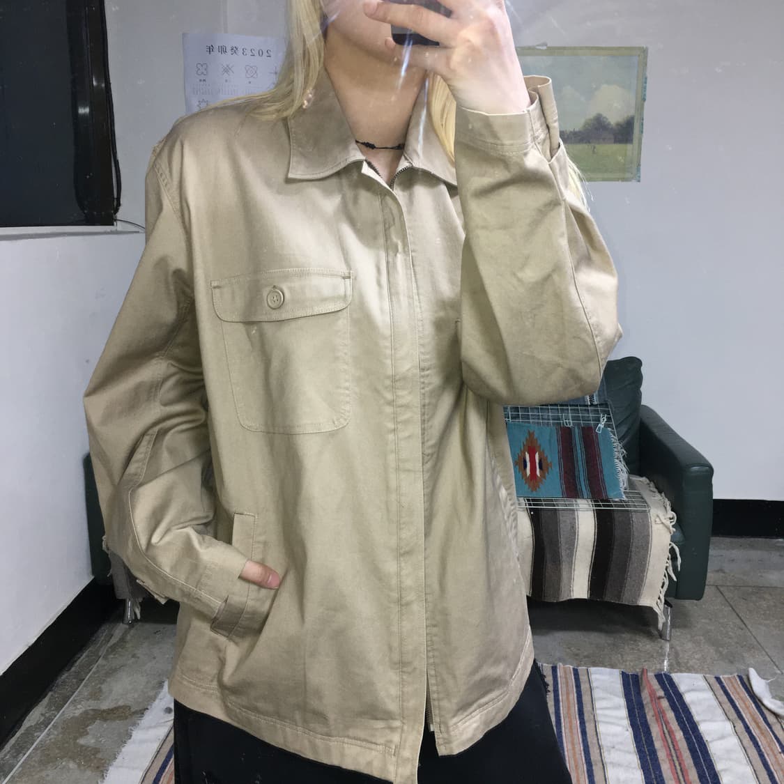 투티/0336 NOTA BENE JPN 빈티지 면 자켓 허리 조절 스트랩 상품이미지2