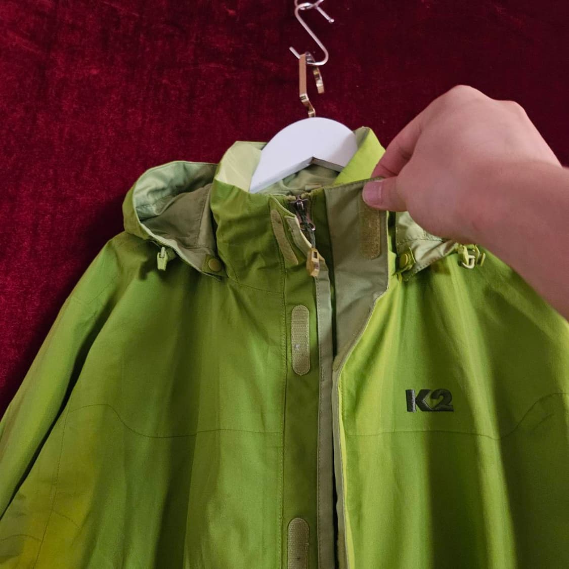 케이투(K2) 올리브 후드 고어텍스 바람막이 L size 상품이미지4