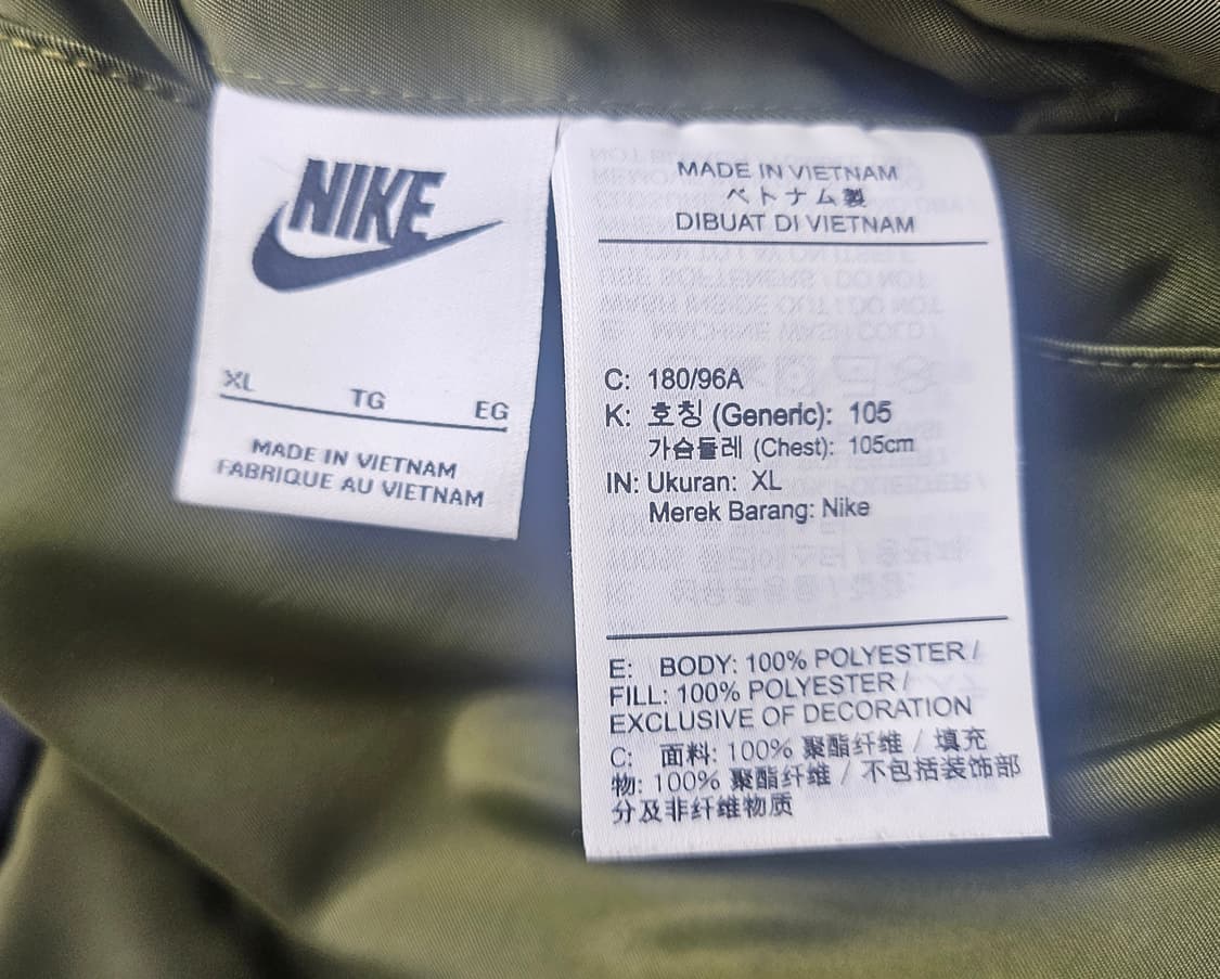 나이키 빅스우시 항공패딩점퍼 105 써마핏 양면 봄버자켓 블루종 XD42 상품이미지7