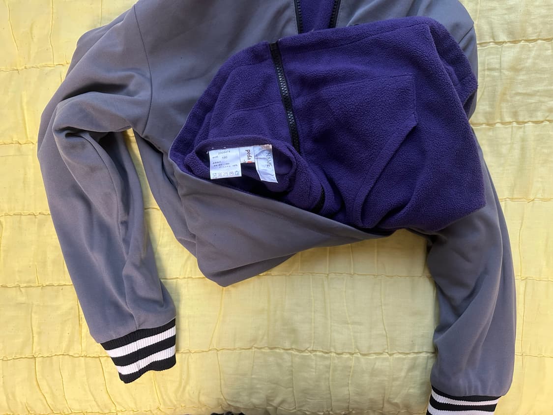 보라 양면 후리스 바람막이 펑크 스컬 상품이미지3