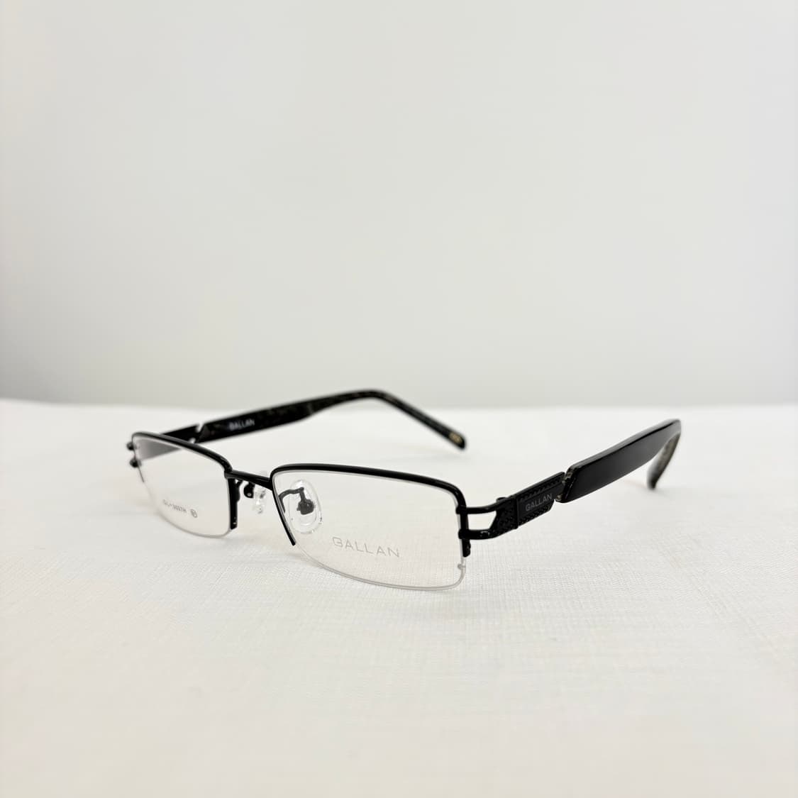 GALLAN 블랙 반무테 빈티지안경 상품이미지2
