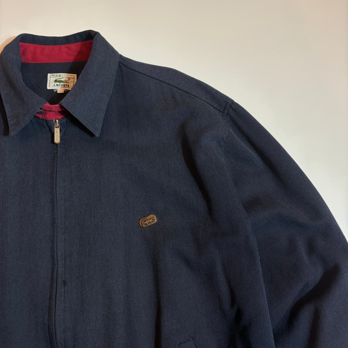 라코스테 빈티지 블루종 해링턴 자켓 상품이미지3