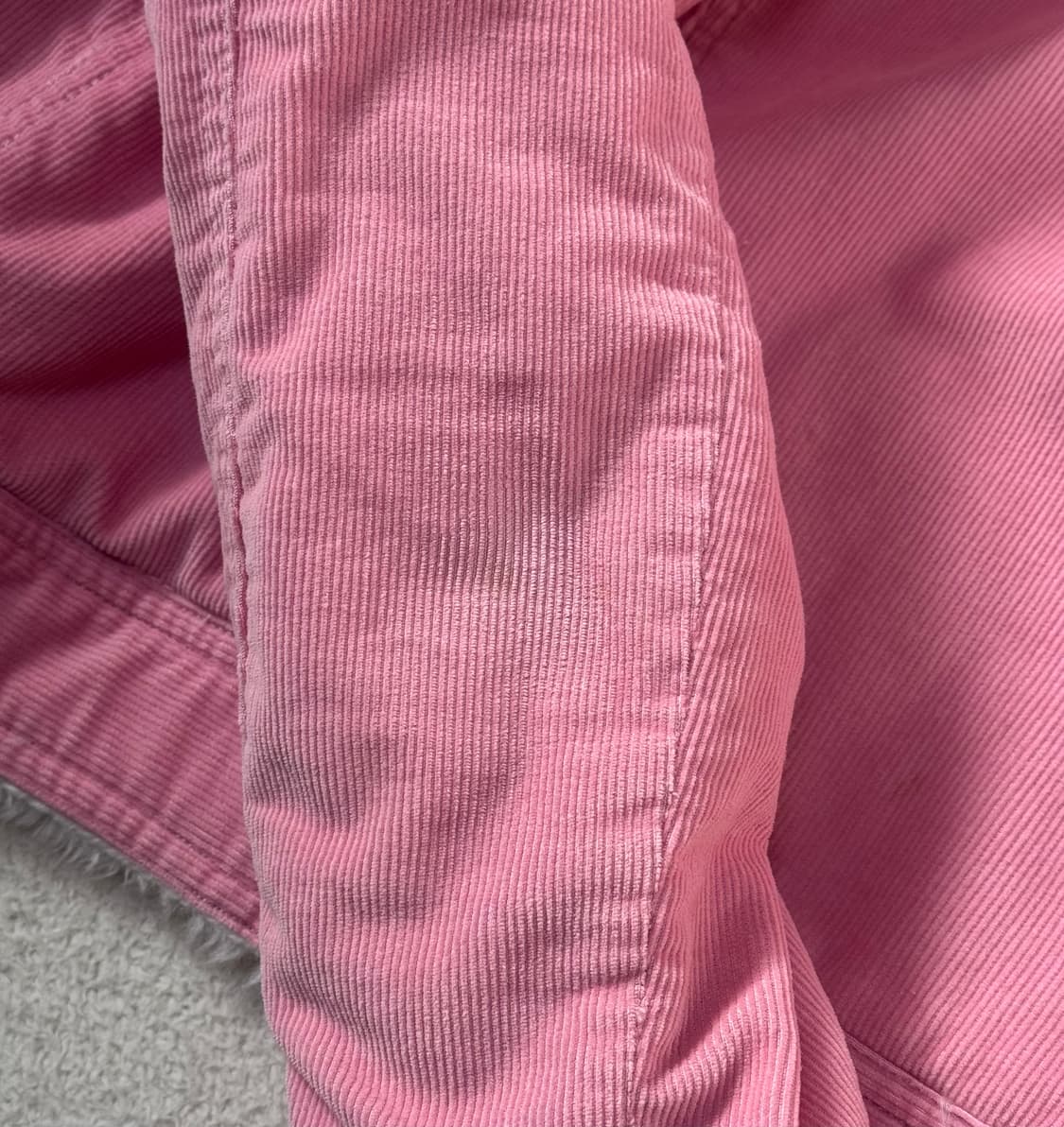 아베크롬비 딸기우유 코듀로이 무스탕 퍼 자켓 상품이미지7