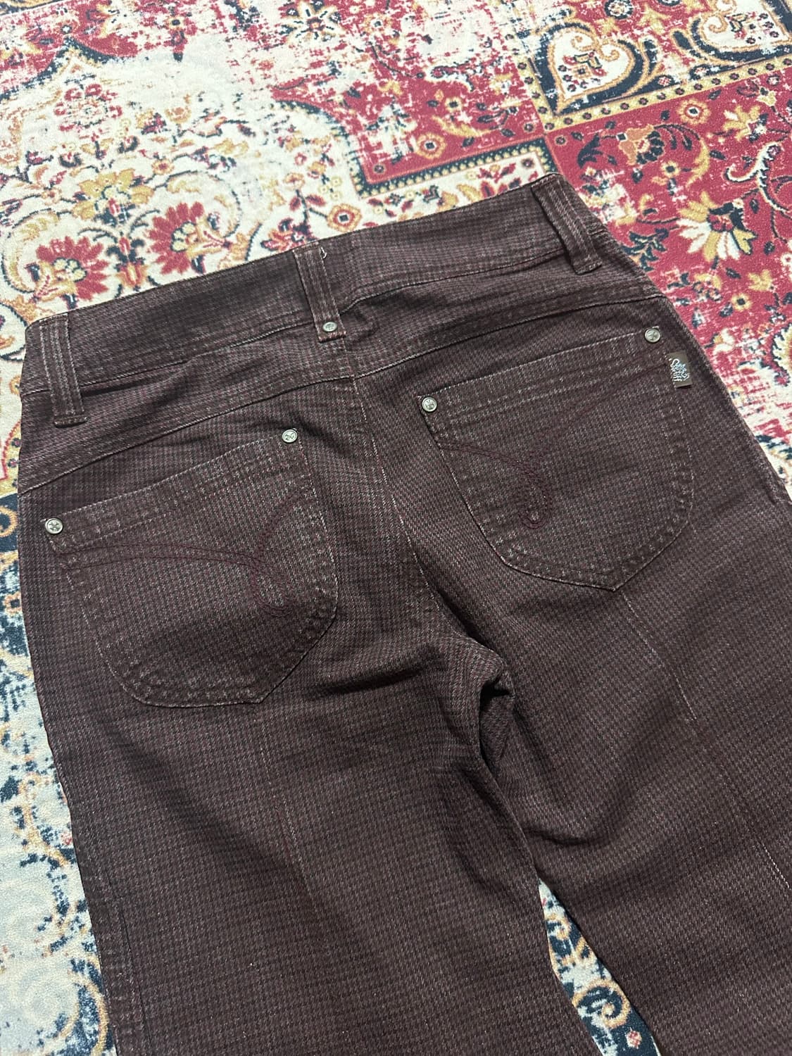 코이세이오st 체크패턴 부츠컷 팬츠  상품이미지3