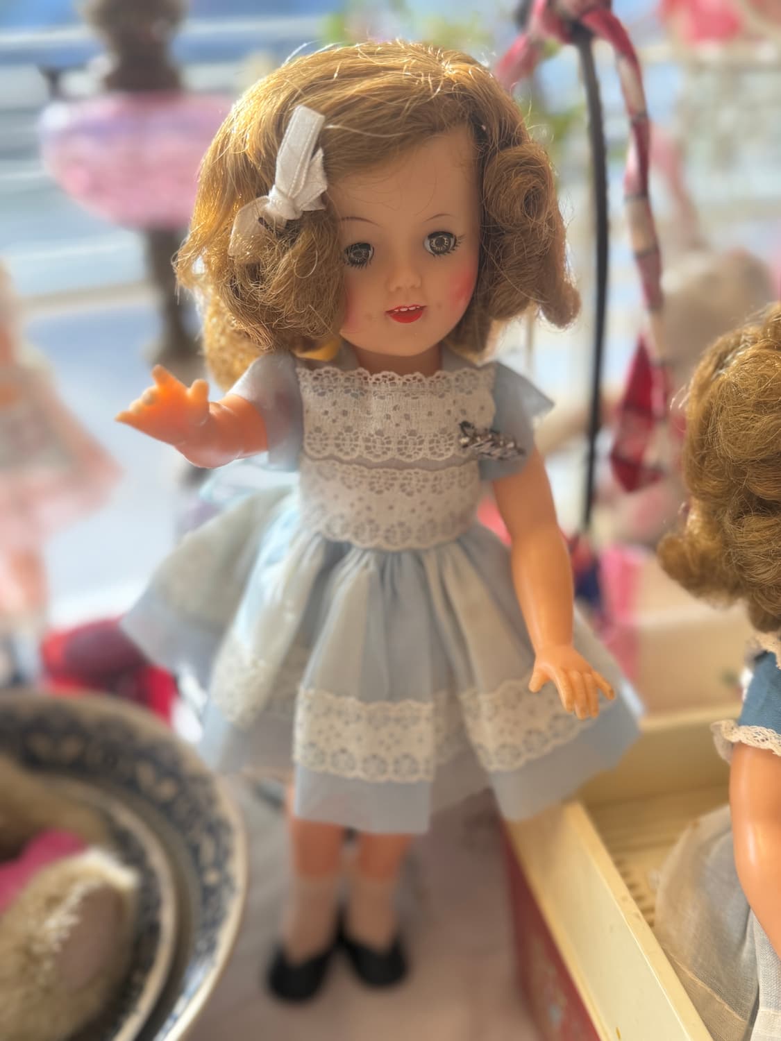 1930 셜리템플 미국빈티지 인형/스카이블루 원피스 상품이미지1