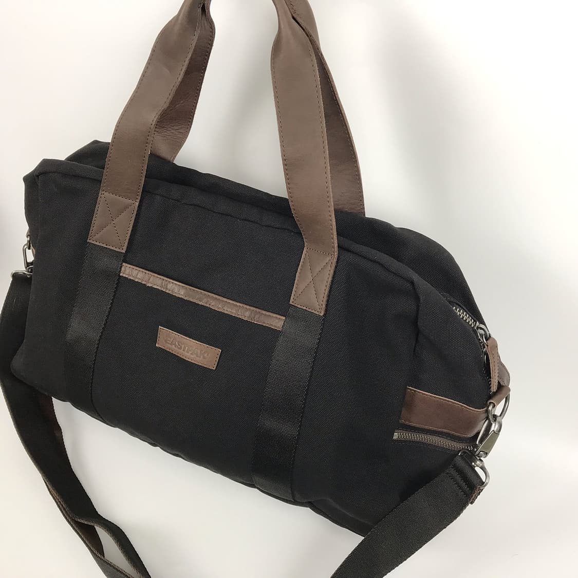 이스트팩 캔버스 가죽 보스턴백 가방 새상품급 상품이미지4