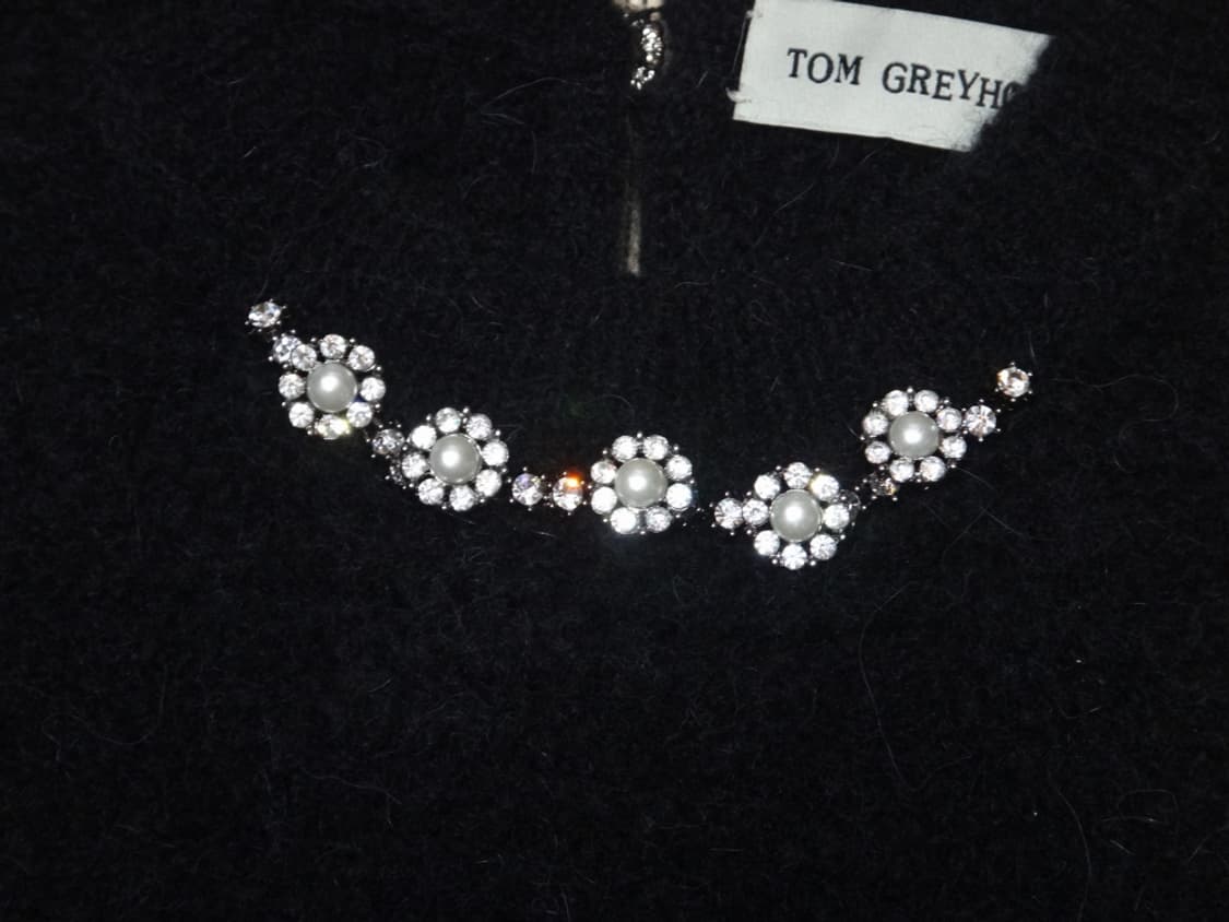 (S) 톰 그레이하운드 스와브로스키 민소매 보카시 니트 상품이미지4