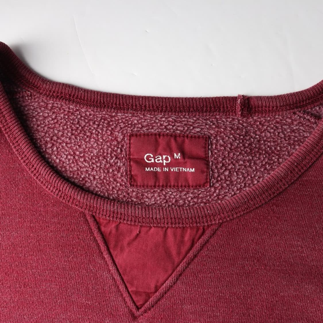 GAP 빈티지 크루넥 스웻셔츠 버건디 M 상품이미지5