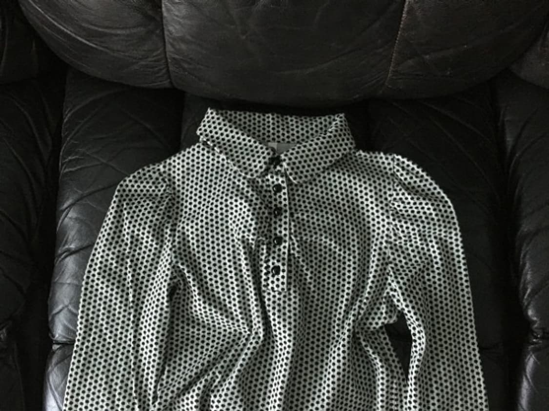 apple dot collar top 상품이미지1