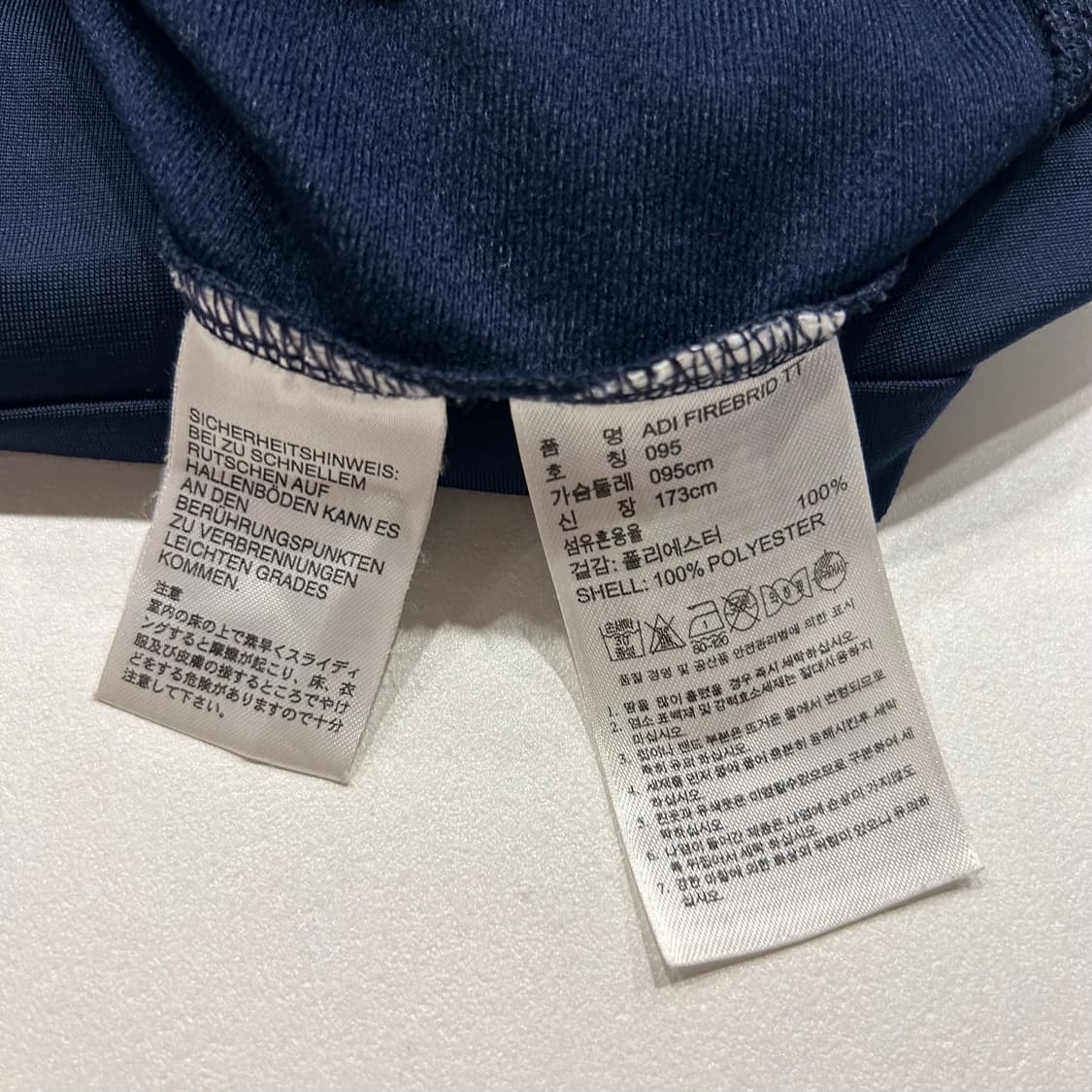 [95] 12s 아디다스 파이어버드 삼선 트랙탑 네이비 A635 상품이미지6