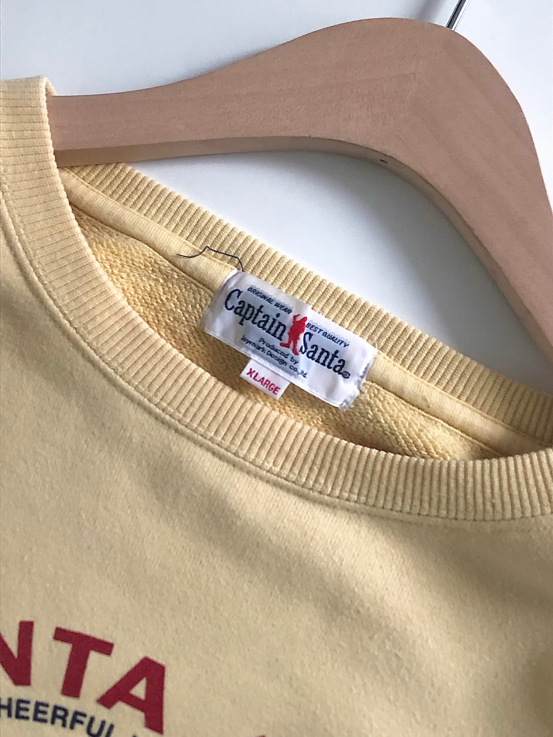 Captain Santa 캡틴산타 레몬 컬러 빅로고 맨투맨 상품이미지6