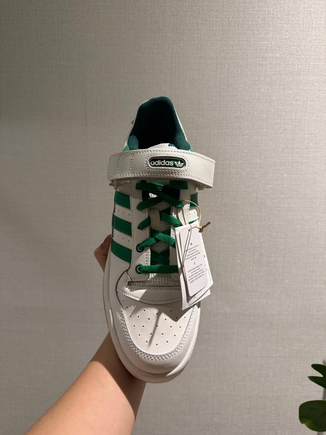 [295] 새상품 아디다스 포럼 화이트그린 상품이미지2