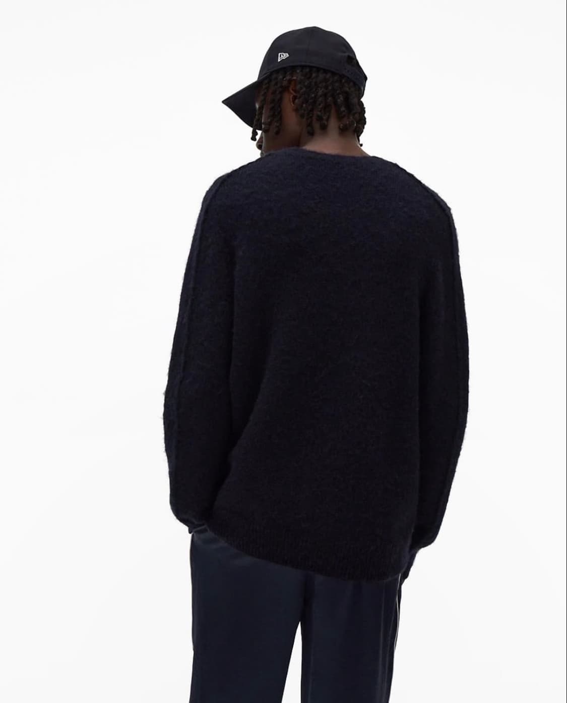 헬무트랭 브러시드 알파카 니트 네이비 상품이미지2