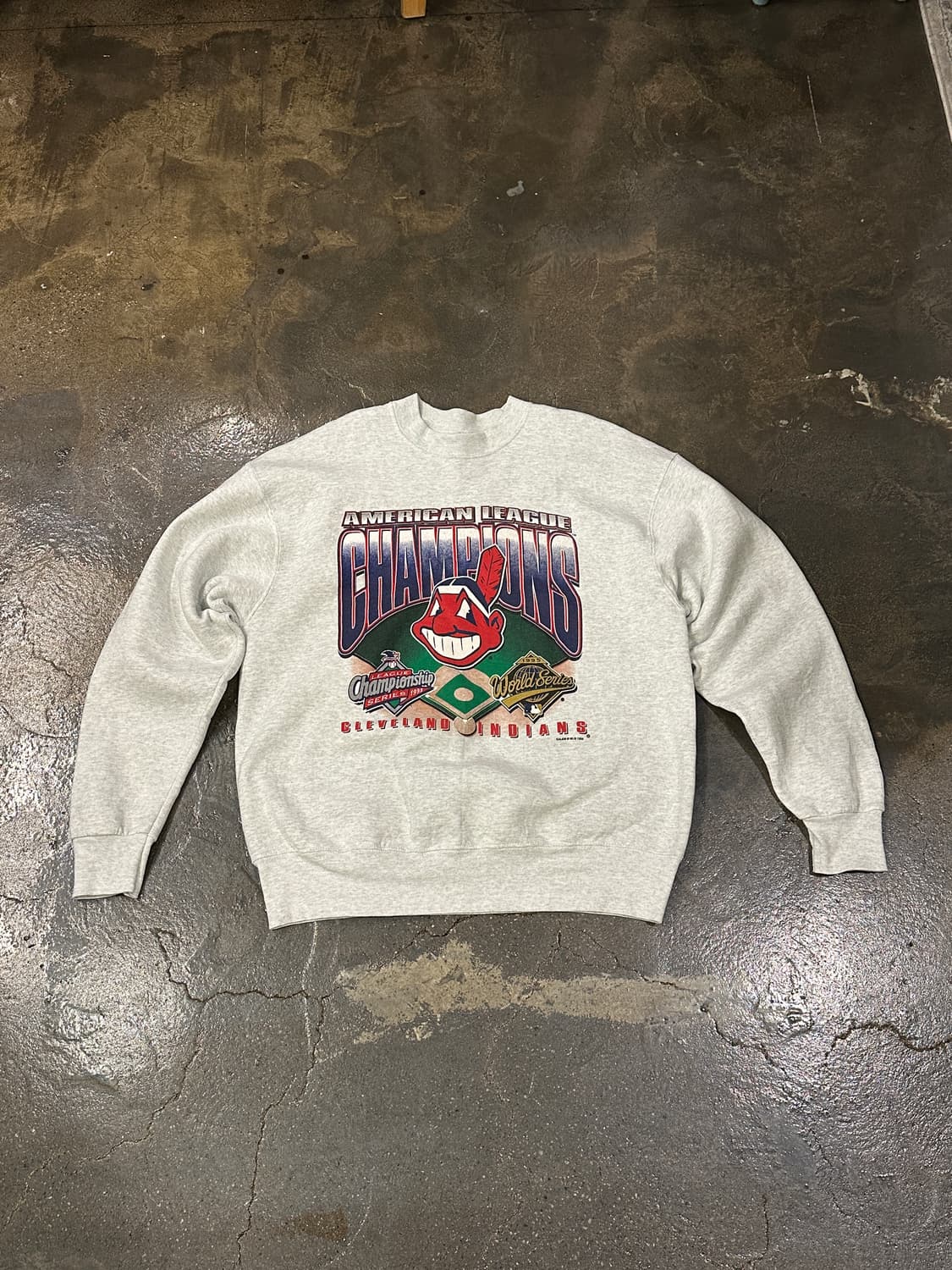 90s made in USA 월드 시리즈 베이스볼 챔피온 스웻셔츠 XL 상품이미지1