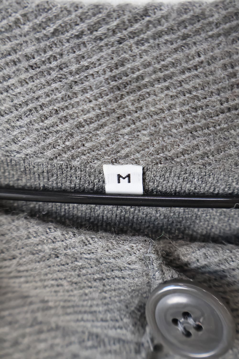 jpn Grey Flared Knit Cardigan 상품이미지5