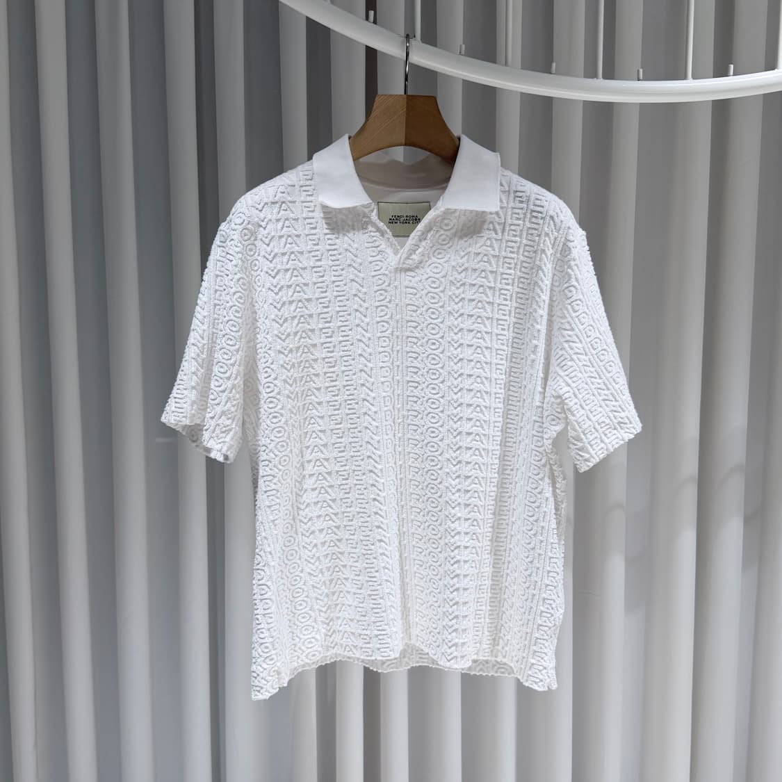 (S/S,46) / 펜디 X 마크 제이콥스 파일 폴로 반팔  화이트 셋업 상품이미지2