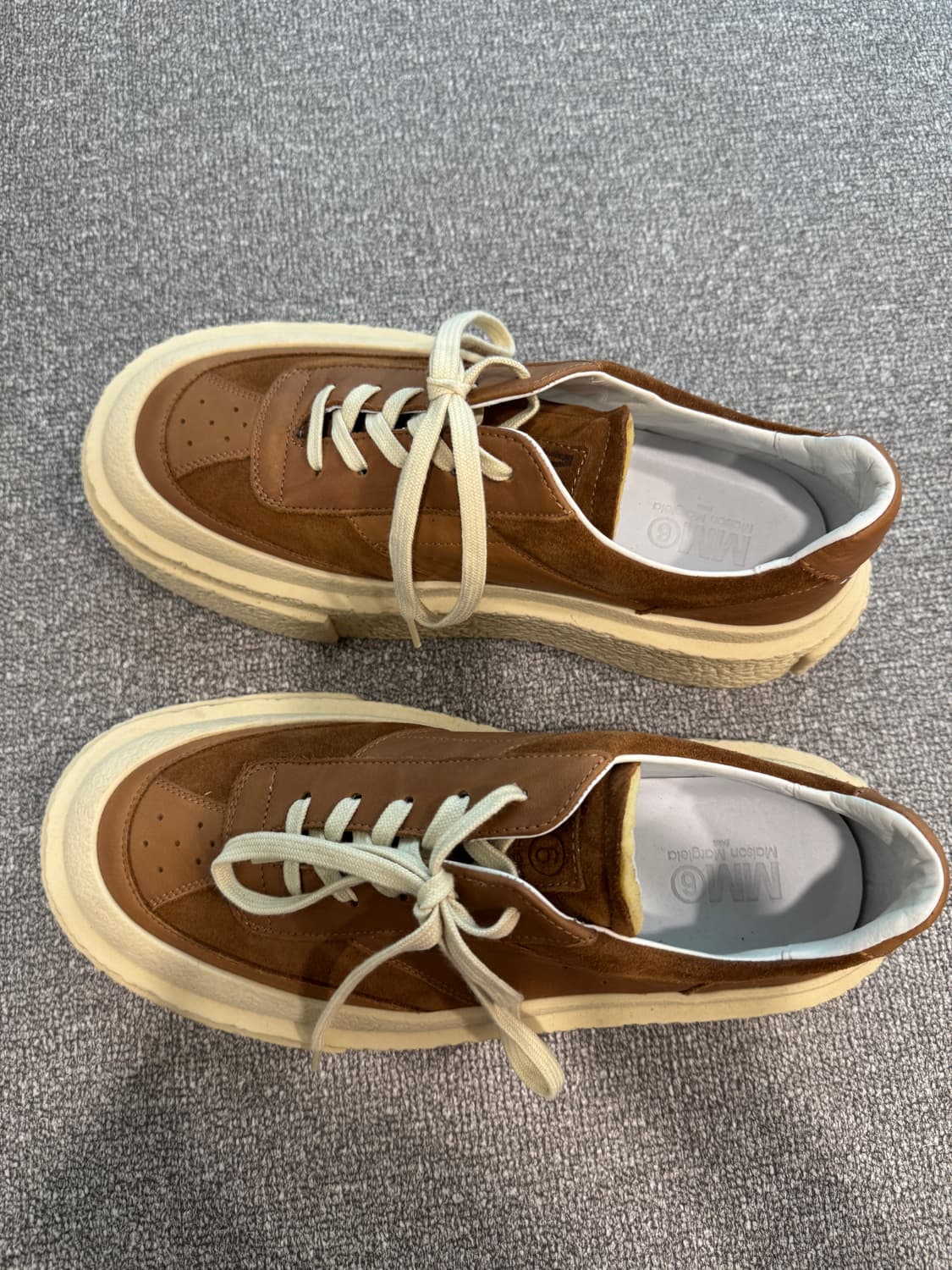 Mm6 메종 마르지엘라 컬러 블록 청키 플랫폼 스니커즈 43 상품이미지3