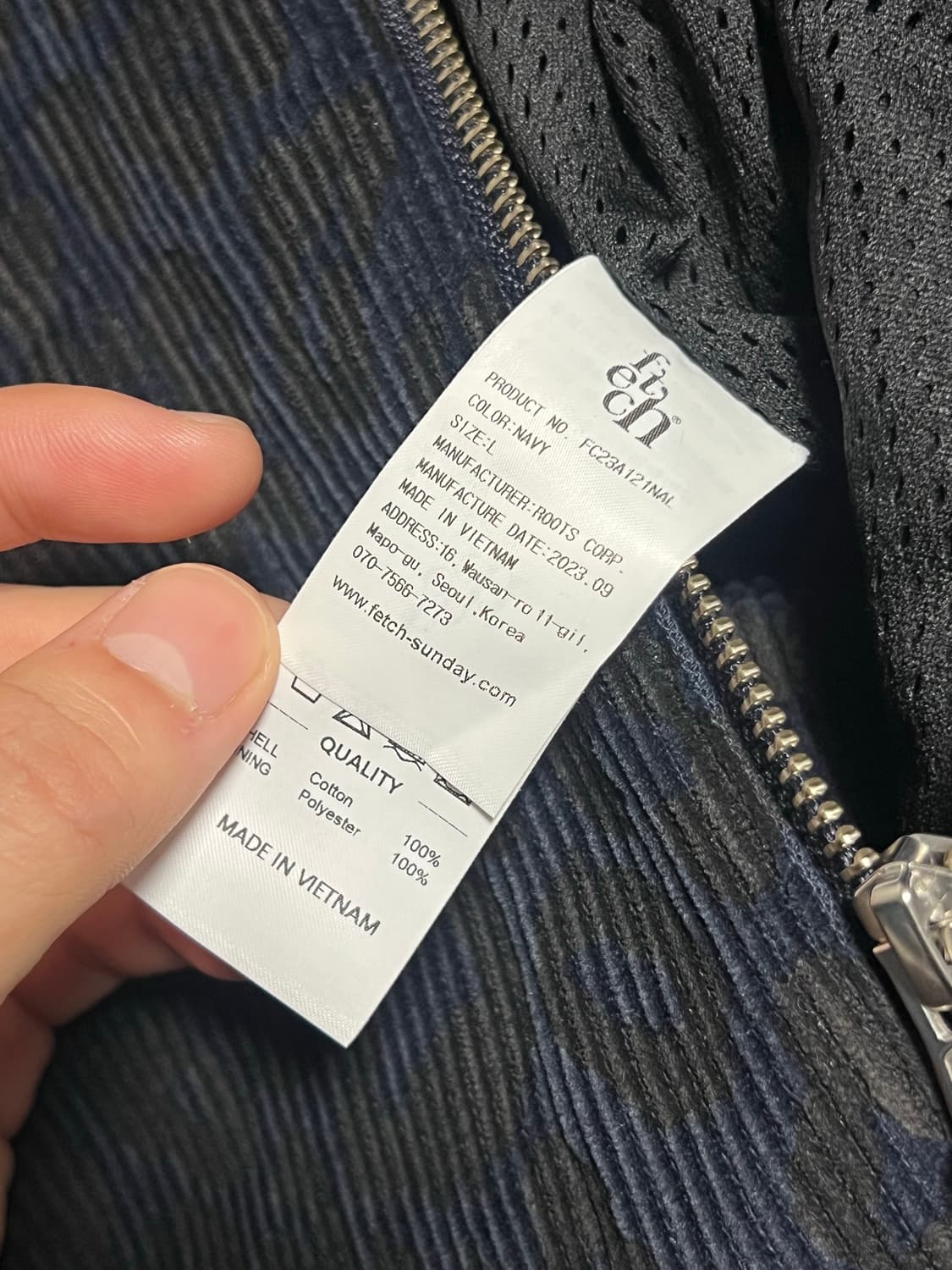 페치 코듀로이 워크자켓 [네이비] 상품이미지9