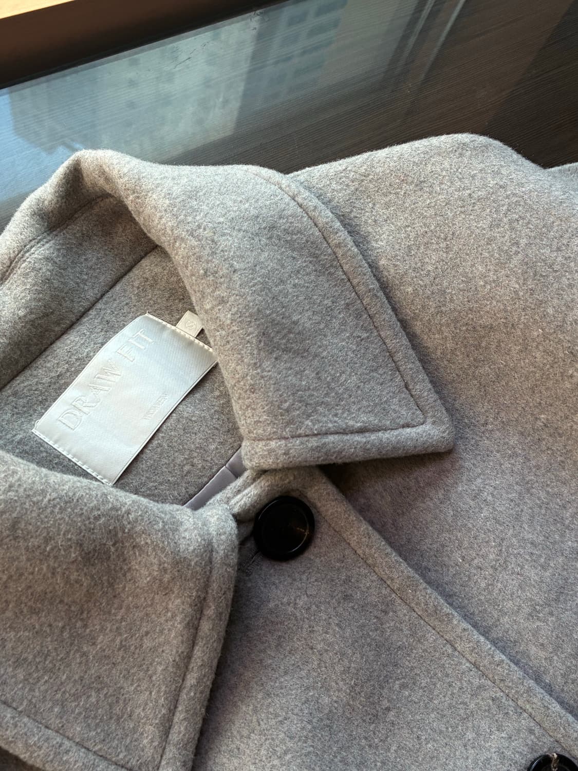 (S) 드로우핏 우먼 소프트 울 캐시미어 오버사이즈 하프 코트 판매 상품이미지10