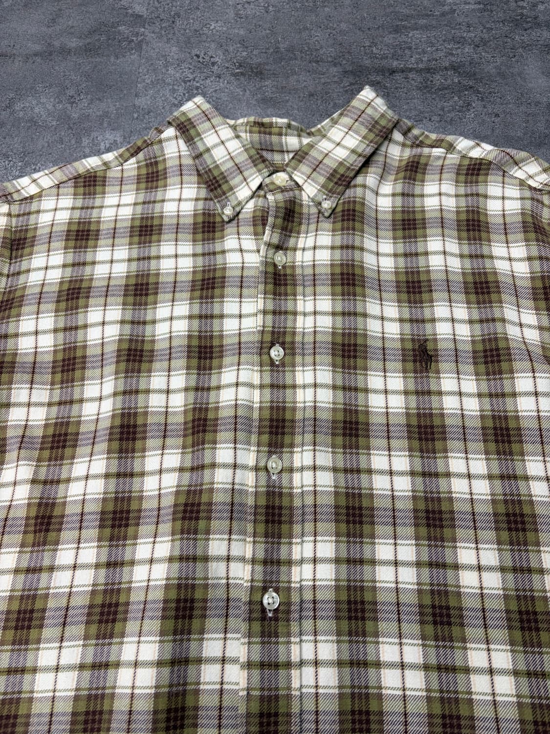 폴로 랄프로렌 플란넬 체크 셔츠 긴팔 상품이미지4