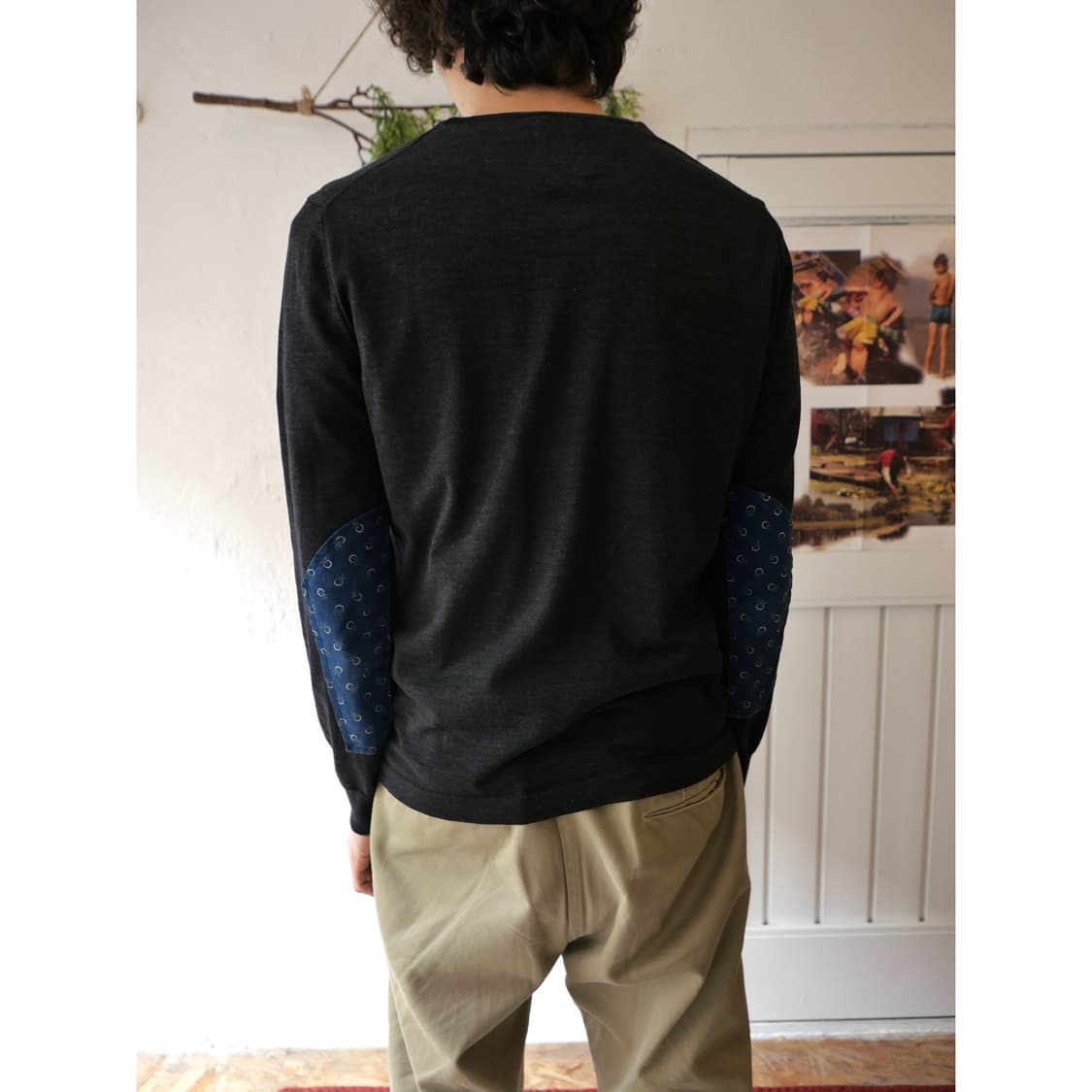 비즈빔 엘보우 패치 니트 상품이미지2