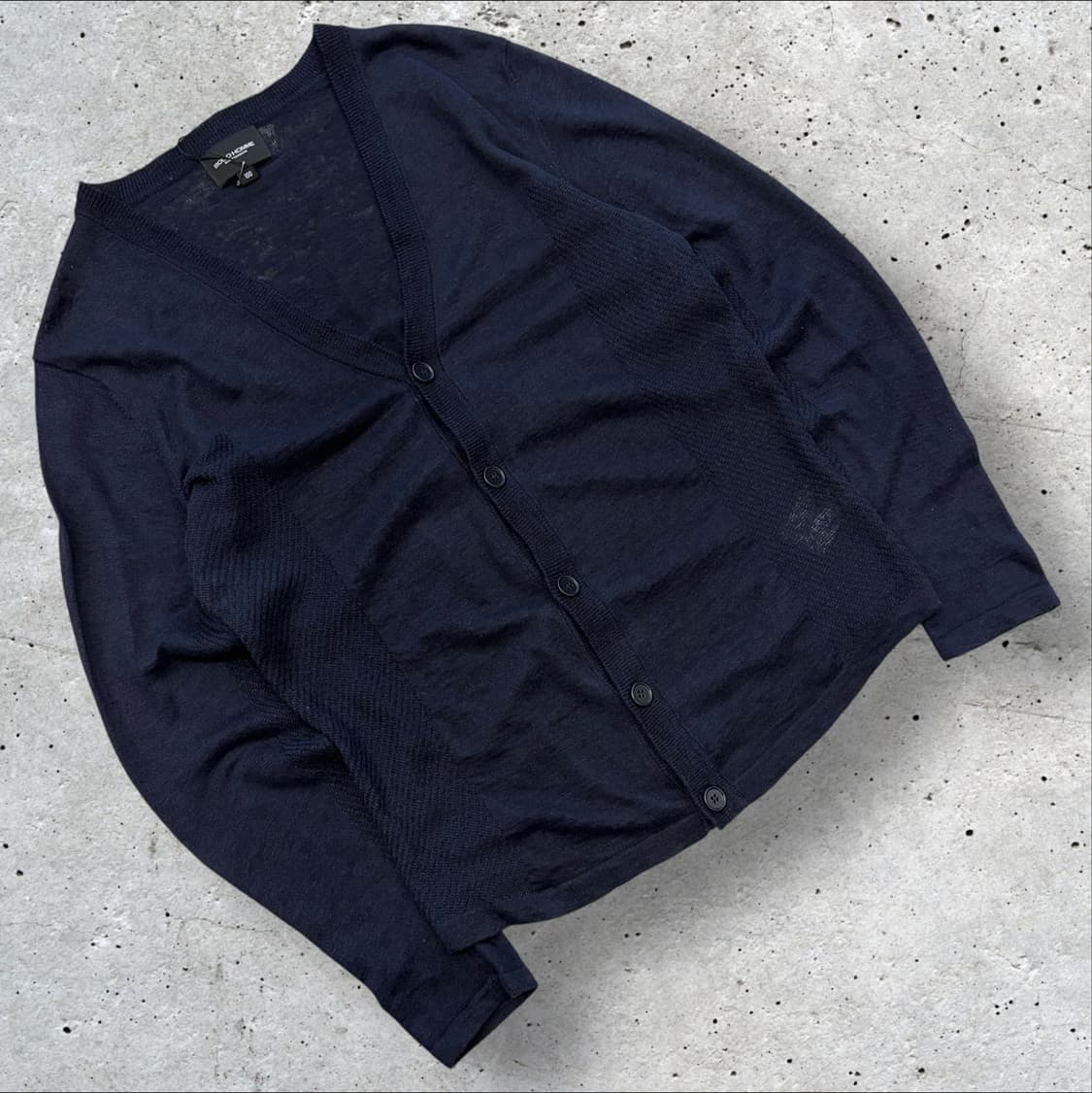 [100] 14s 솔리드옴므 마 네이비 가디건 D244 상품이미지1