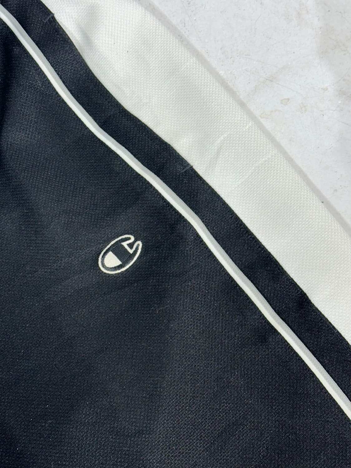 챔피온 블랙 일본판 와이드 사이드 라인 추리닝 바지 트레이닝 팬츠 M 상품이미지6